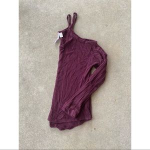 Open shoulder sweater